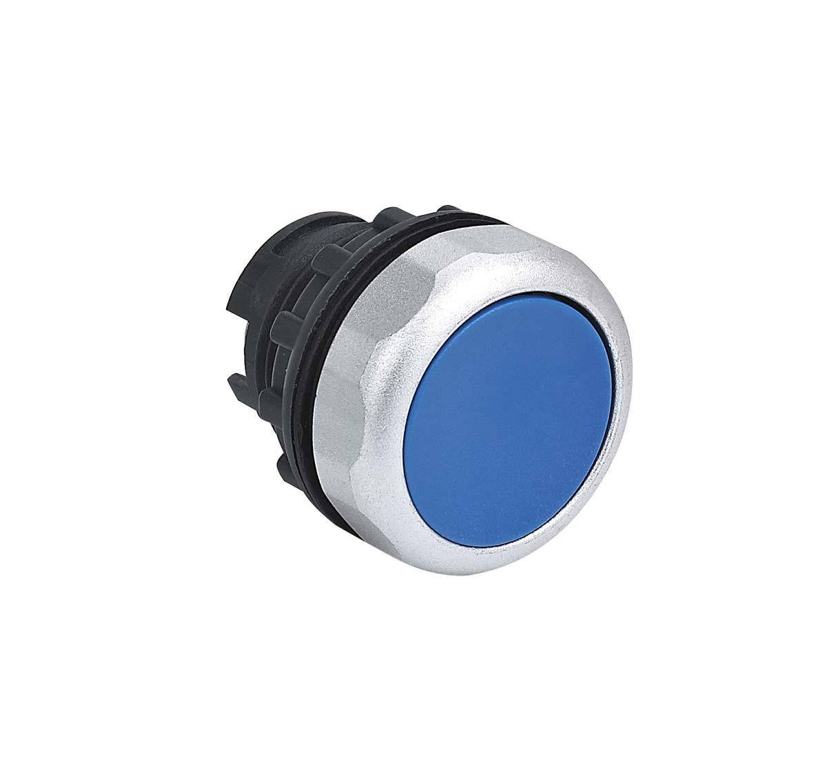 CHINT NP8 Drucktastenkopf Ø 22mm, Blau Tastend Rund, IP65