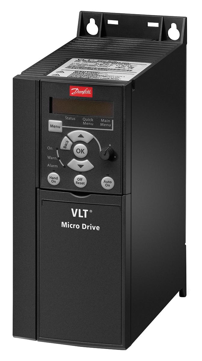 Produktfoto 1 von Danfoss VLT FC51, 3-Phasen Frequenzumrichter 5,5 kW, 400 V ac / 12 A 0 → 200 (VVC+ Mode) Hz, 0 → 400 (U/f