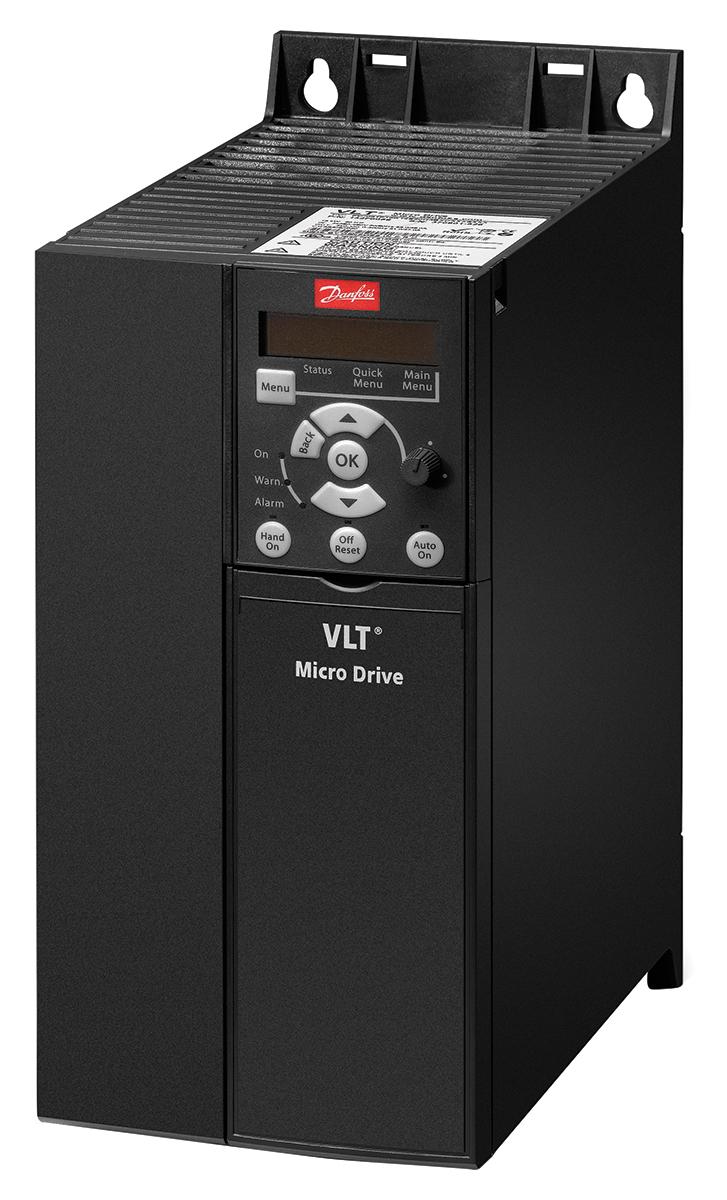 Produktfoto 1 von Danfoss VLT FC51, 3-Phasen Frequenzumrichter 11 kW, 400 V ac / 23 A 0 → 200 (VVC+ Mode) Hz, 0 → 400 (U/f