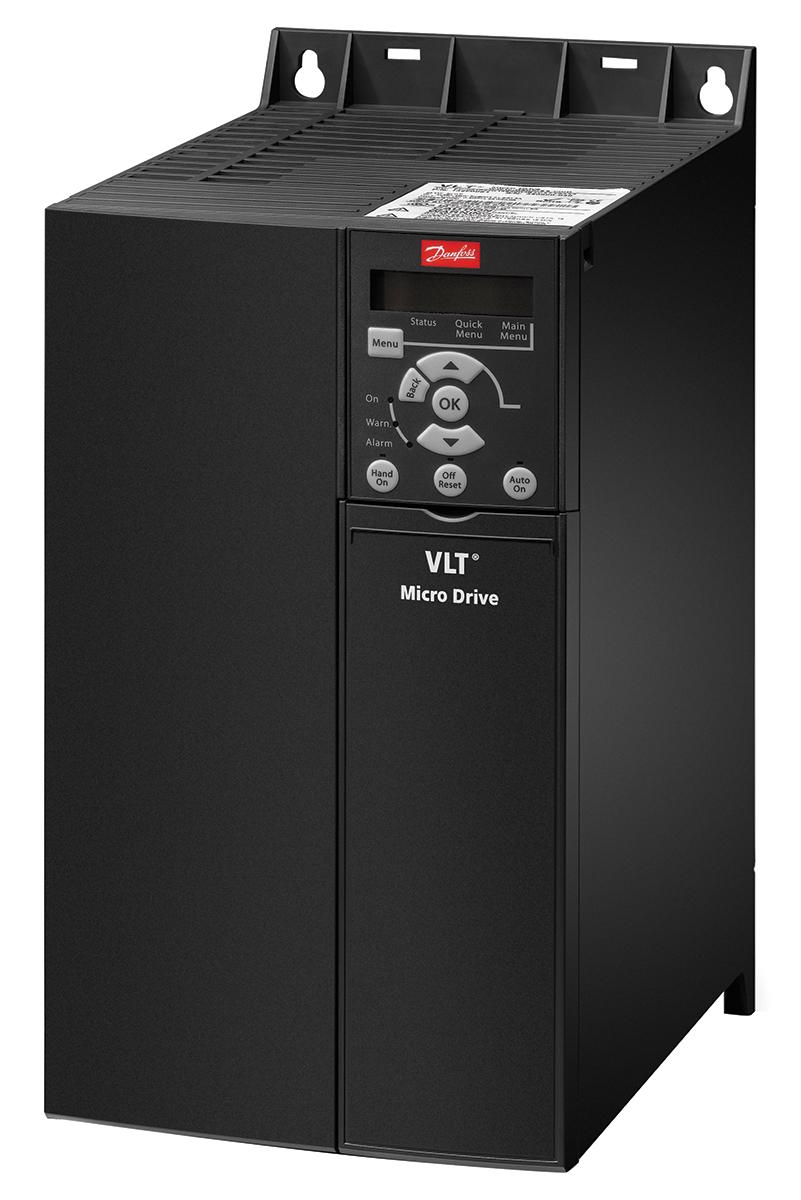 Produktfoto 1 von Danfoss VLT FC51, 3-Phasen Frequenzumrichter 22 kW, 400 V ac / 43 A 0 → 200 (VVC+ Mode) Hz, 0 → 400 (U/f