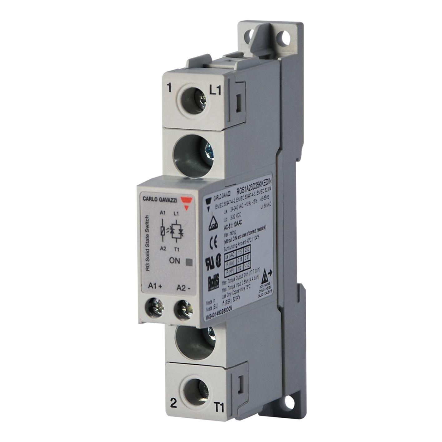 Produktfoto 1 von Carlo Gavazzi RGS1A RGS DIN-Schienen Halbleiterrelais mit Nulldurchgang 32 V / 50 A