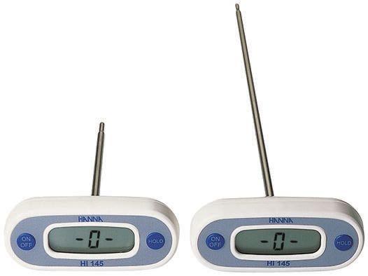 Produktfoto 1 von Hanna Instruments Digital Thermometer, HI 145, Handheld, bis +220°C ±0,3 °C max, , ISO-kalibriert