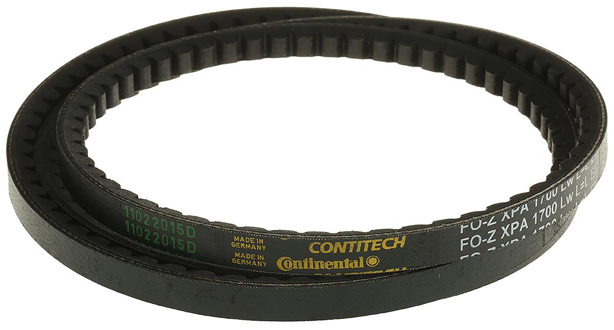 Produktfoto 1 von Contitech CONTI FO-Z Gummi Antriebsriemen, XPA-Profil 12.7mm x 10mm x 1700mm, Scheiben-Ø 63mm