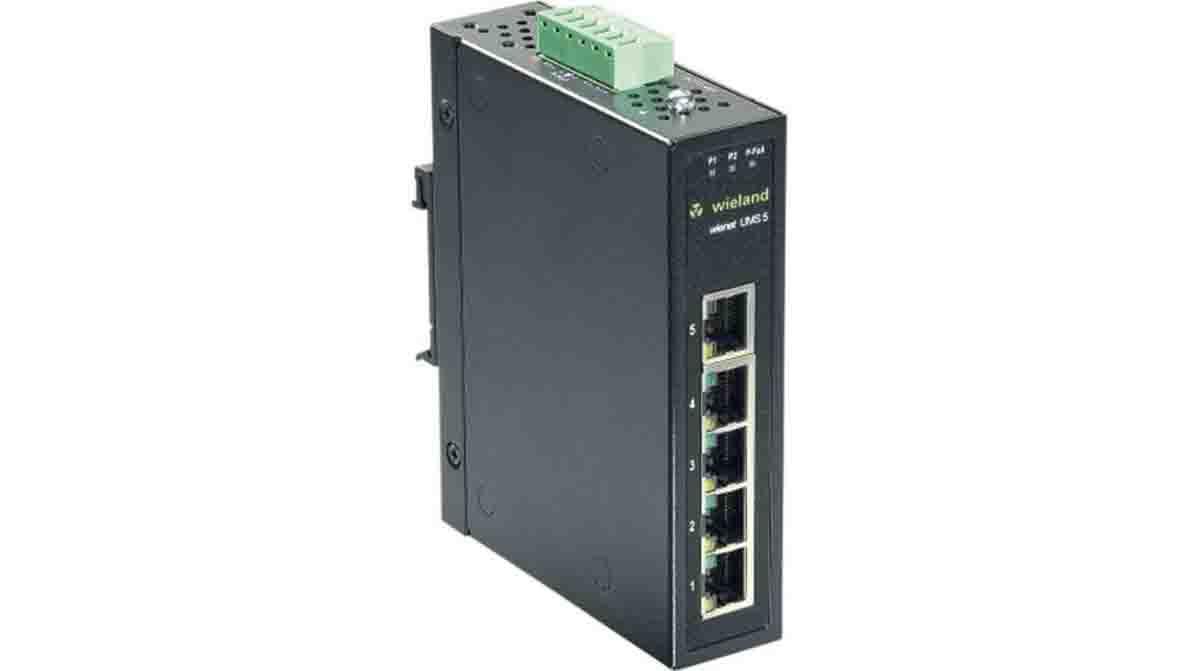 Wieland IP WIENET UMS 5-W Netzwerk Switch DIN-Schienenmontage 5-Port Unmanaged