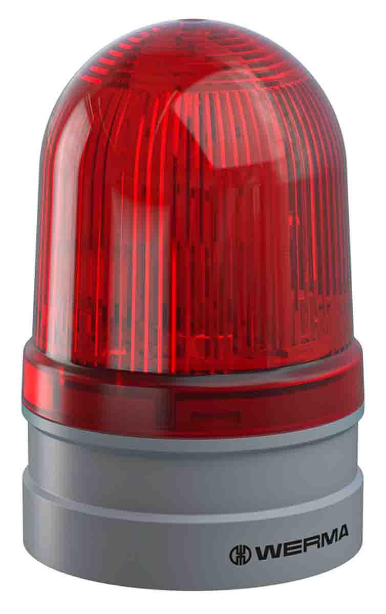 Produktfoto 1 von Werma EvoSIGNAL Midi, LED Blitz, Dauer Signalleuchte Rot, 115 → 230 V ac, Ø 85mm x 130mm