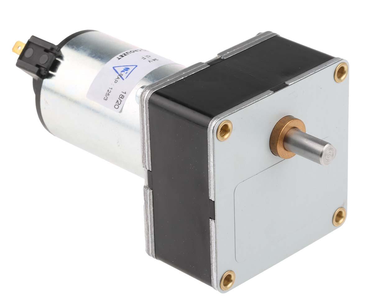 Crouzet Bürsten-Getriebemotor bis 5 Nm, 24 V dc / 15,6 W, Wellen-Ø 8mm, 65mm x 65mm