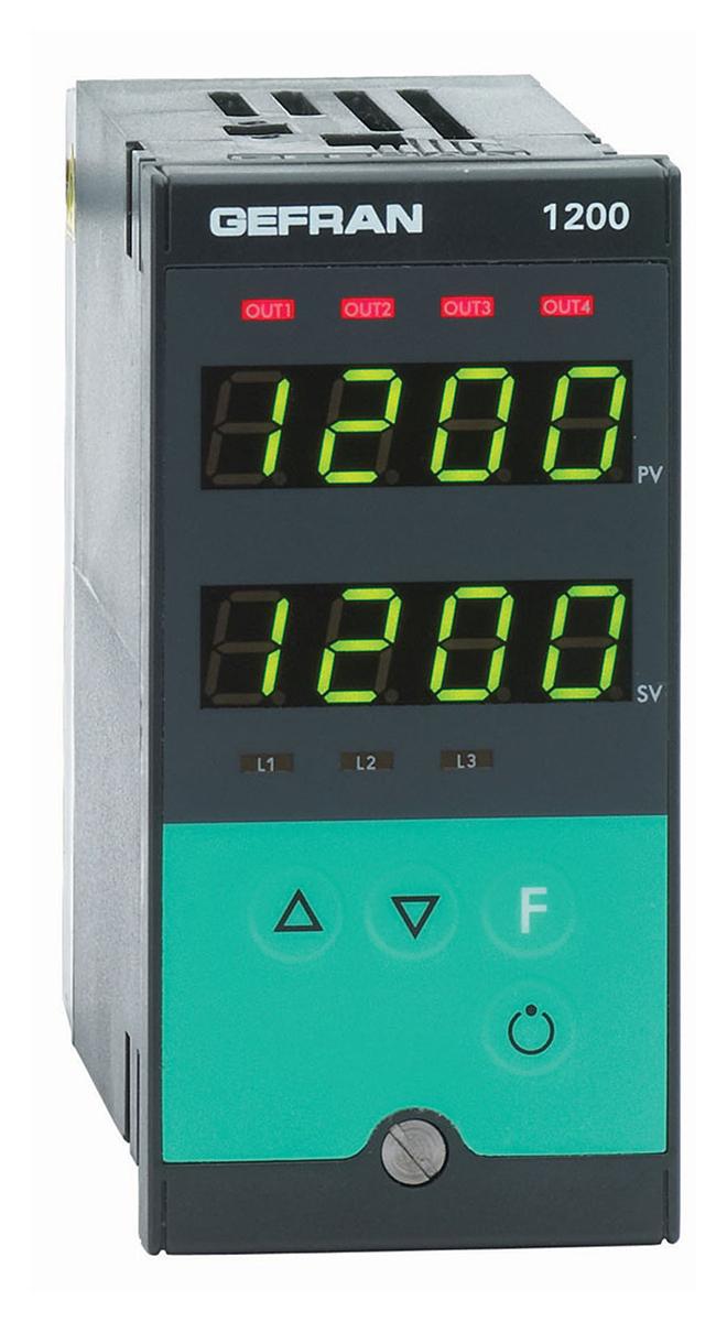 Produktfoto 1 von Gefran 1200 PID Temperaturregler, 2 x Relais Ausgang, 100 V ac, 240 V ac, 96 x 48mm