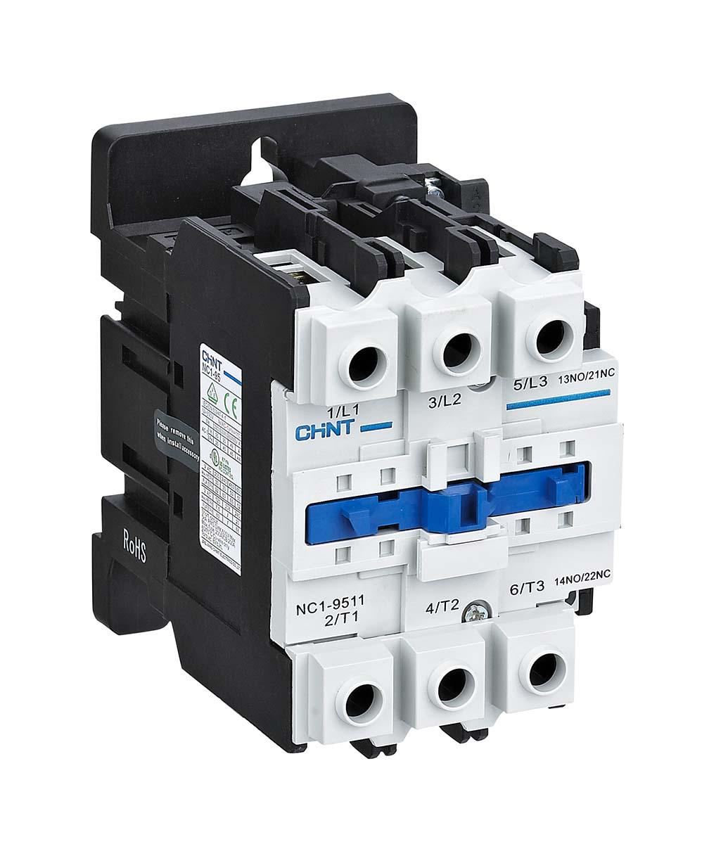 CHINT NC1 Leistungsschütz / 230 V ac Spule, 3 -polig 1 Schließer, 1 Öffner / 95 A, Umkehrend