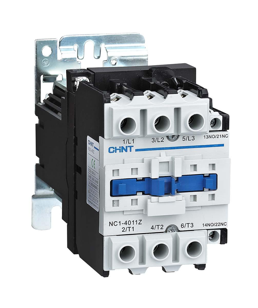 CHINT NC1 Leistungsschütz / 24 V dc Spule, 3 -polig 1 Schließer, 1 Öffner / 40 A, Umkehrend