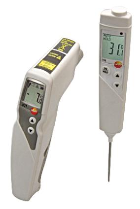 Produktfoto 1 von 831 + 106 Kit Infrarot-Thermometer 30:1, bis +210°C, Celsius