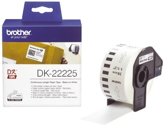 Produktfoto 1 von Brother Etikette auf Rolle x 38mm für QL 1060 N, QL 1100, QL 1100 Series, QL 1110 NWB, QL 500, QL 500 A, QL 500 BW, QL