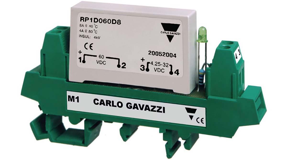 Produktfoto 1 von Carlo Gavazzi RP1D RP1D THT Halbleiterrelais DC-Schaltung 60 V DC / 4 A