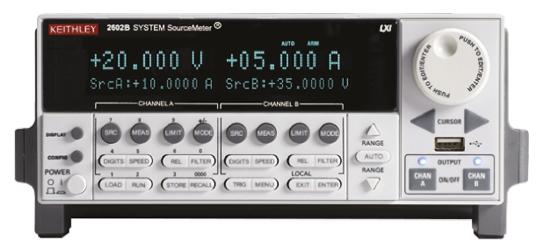 Produktfoto 1 von Keithley 2600 2-Kanal Sourcemeter 60 W, ±200 mV →200 V / ±100 pA →1,5 A, 50 nΩ → 10 PΩ