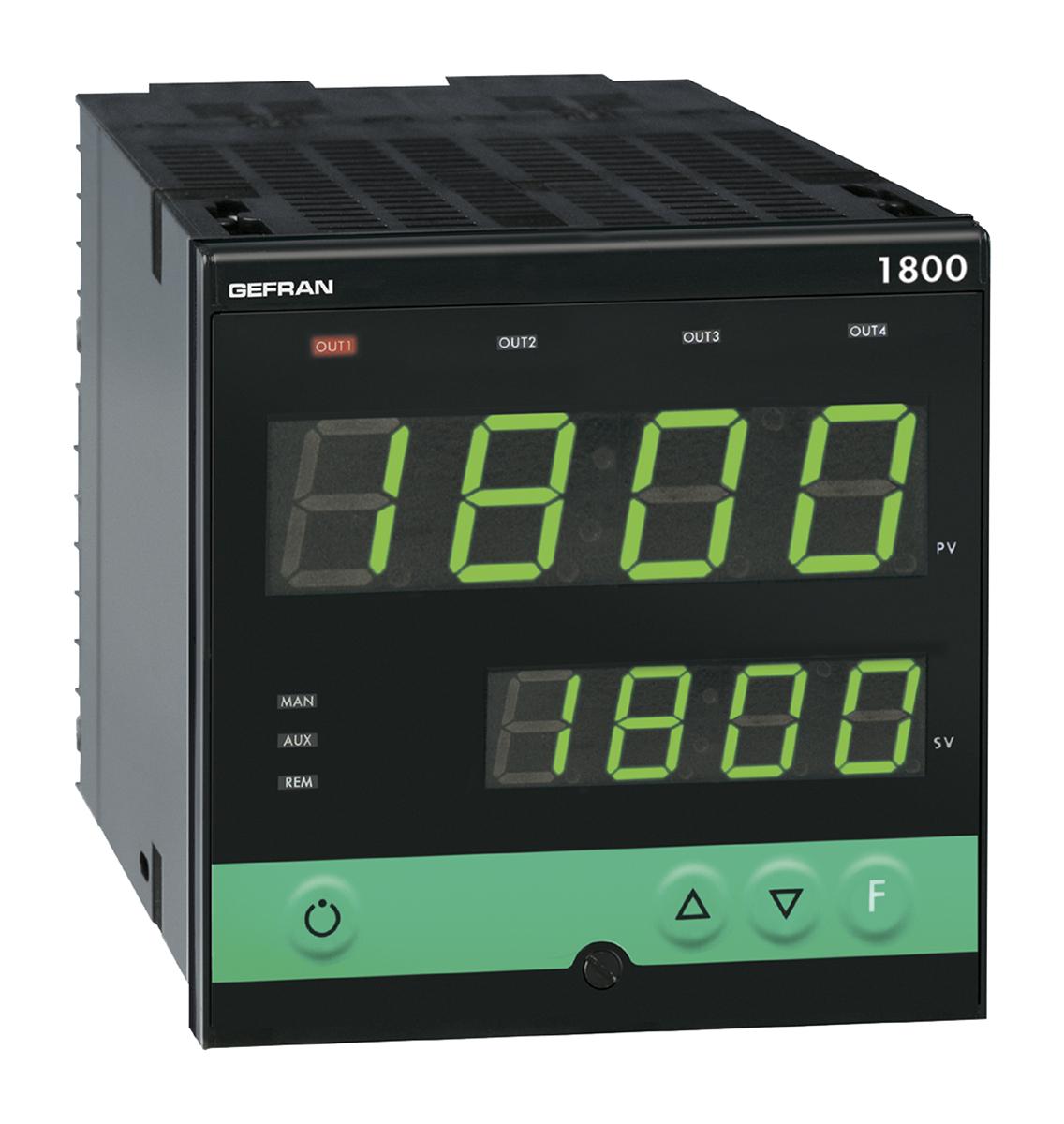 Produktfoto 1 von Gefran 1800 PID Temperaturregler, 3 x Relais Ausgang, 100 V AC, 240 V AC, 96 x 96mm