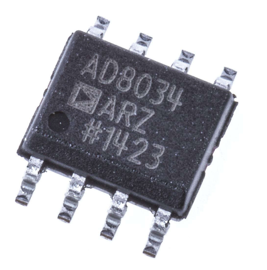 Produktfoto 1 von Analog Devices Operationsverstärker SMD SOIC, einzeln typ. 6 → 18 V, biplor typ. ±3 V, ±5 V, ±9 V, 8-Pin