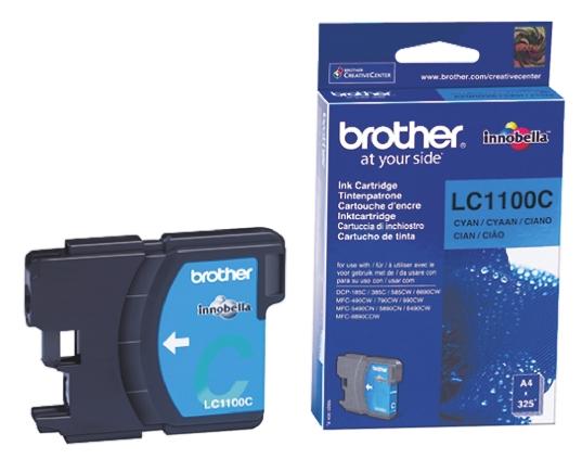 Brother LC1100C Druckerpatrone für Brother Patrone Cyan 1 Stk./Pack Seitenertrag 325