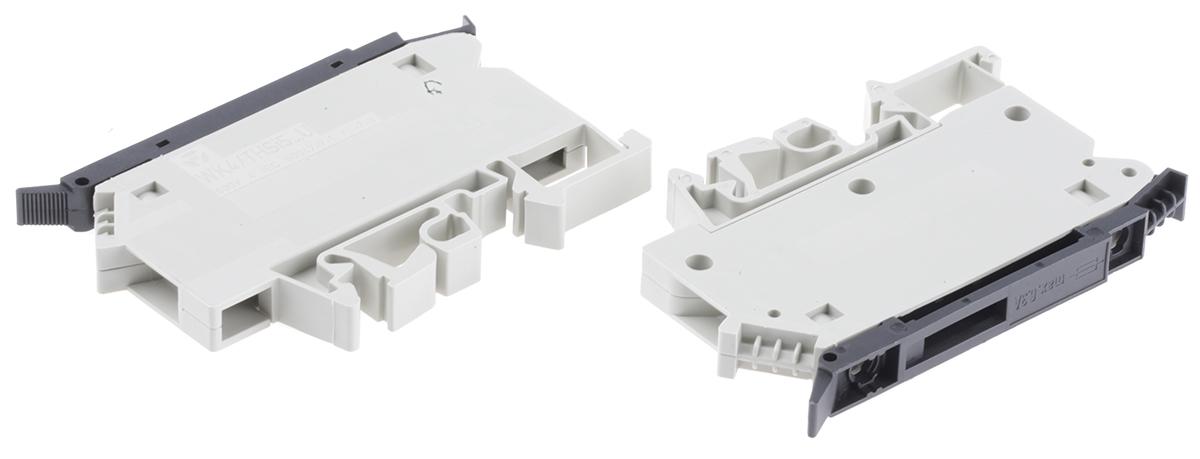 Wieland WK Reihenklemme mit Sicherungshalter Einfach Grau, 800 V / 6.3A, Schraubanschluss