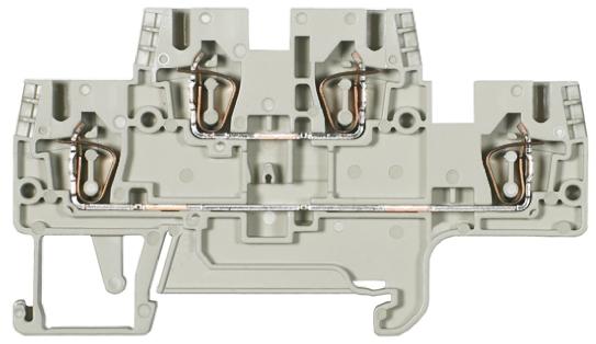 Produktfoto 1 von Wieland WKFN Reihenklemmenblock Zweifach Grau, 2.5mm², 500 V / 24A