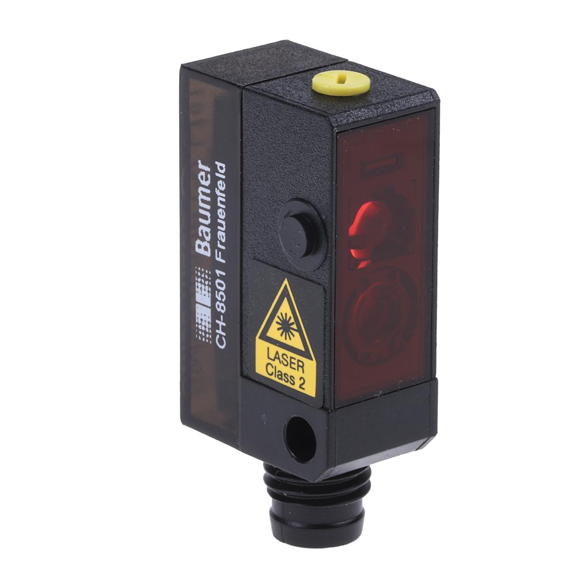 Produktfoto 1 von Baumer OZDK Kubisch Optischer Sensor, Diffus, Bereich 3 mm → 150 mm, PNP Ausgang, 4-poliger M8-Steckverbinder