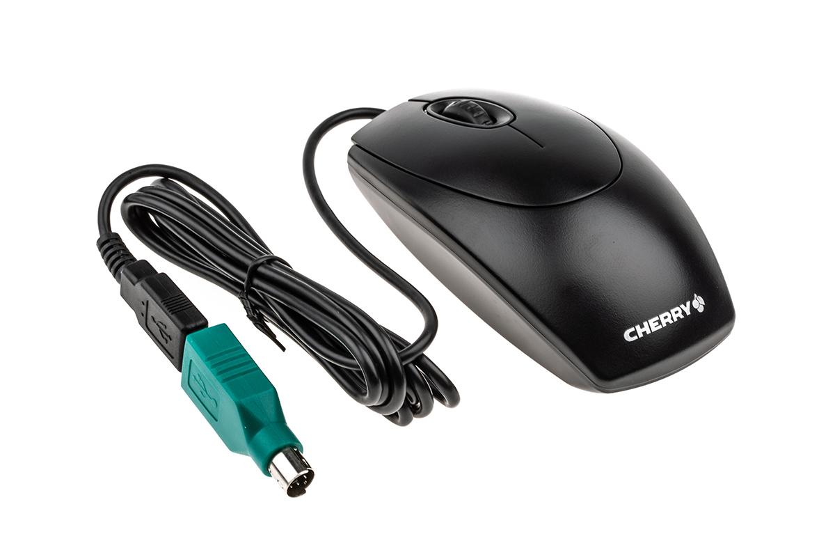 CHERRY Maus Verdrahtet PS/2, USB Optisch 3 Tasten Schwarz