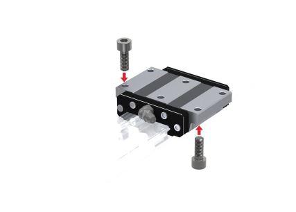 THK HRW Linearführung Schlitten für 37mm-Schienen, 58.8mm x 68mm, Traglast 8020N