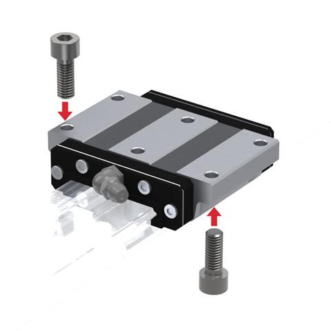 Produktfoto 1 von THK HRW Linearführung Schlitten für 37mm-Schienen, 72.8mm x 62mm, Traglast 14200N