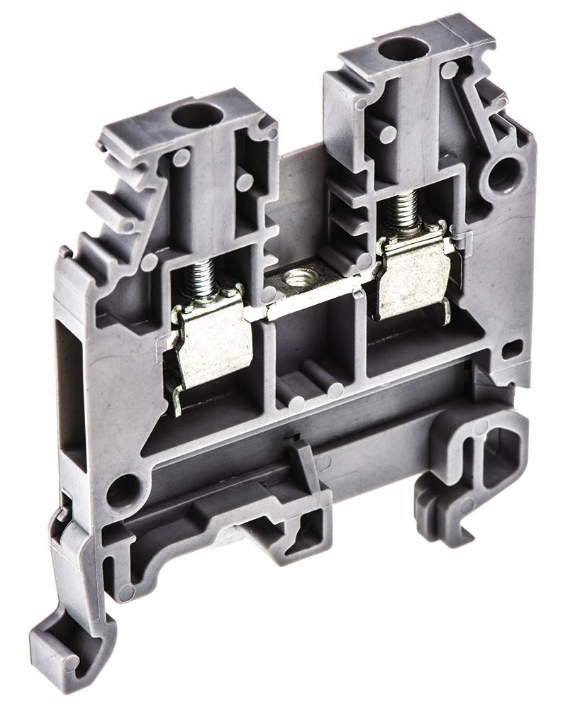 Entrelec SNA Reihenklemmenblock Einfach Grau, 2.5mm², 1 kV ac / 24A