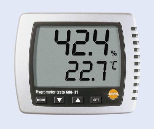 Testo 608-H2 Thermohygrometer, absolut +70°C / 98%RH, ±0,5 + 1 Stelle °C 0.1°C 0.1%RH, ISO-kalibriert