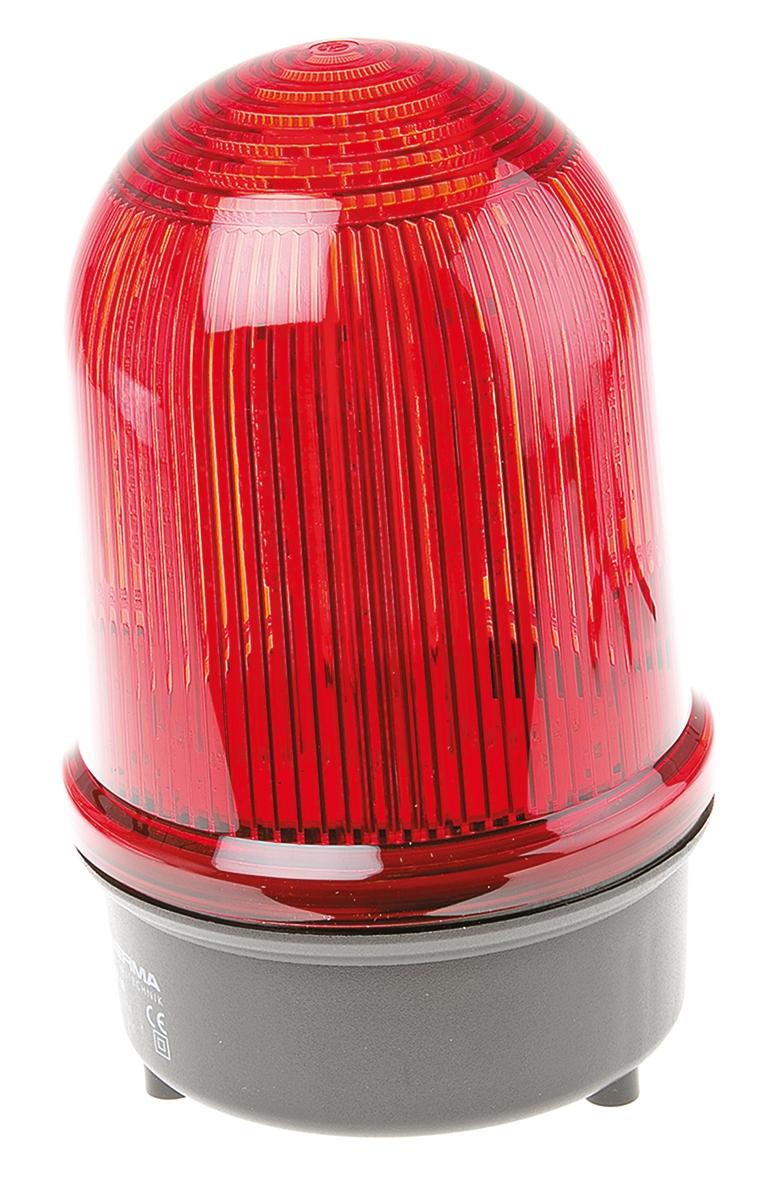 Produktfoto 1 von Werma BM 280, LED Dauer Signalleuchte Rot, 230 V ac, Ø 142mm x 218mm