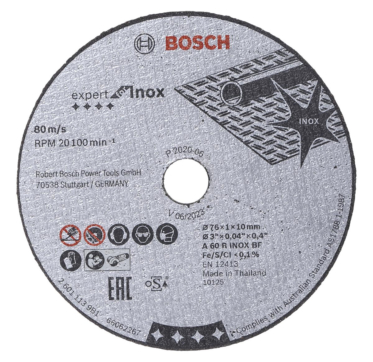 Bosch Siliziumkarbid Trennscheibe Ø 76mm / Stärke 1mm, Korngröße P400