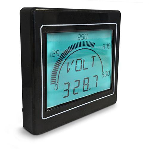 Produktfoto 1 von Trumeter LCD Einbaumessgerät für Ampere, Frequenz oder Leistung, Spannung H 68mm B 68mm 4-Stellen T. 45mm