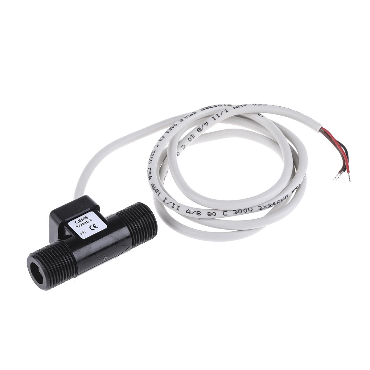 Produktfoto 1 von Gems Sensors FT-110 Flüssigkeit Durchflusssensor 5 → 24 Vdc 1 l/min. → 25 l/min Typ Rotor