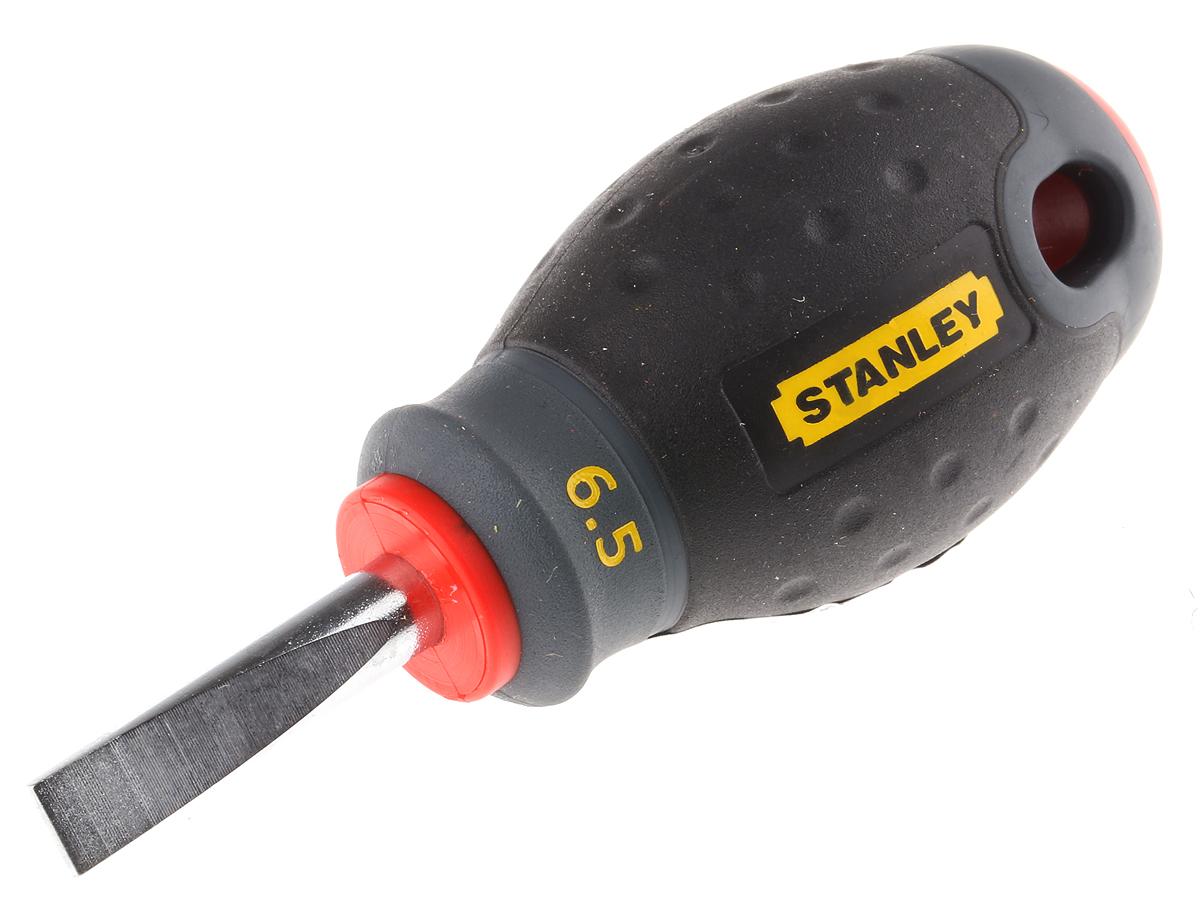 Stanley 6.5 mm Schlitz Stummel-Schraubendreher, CrV-Stahl / Klinge 30 mm