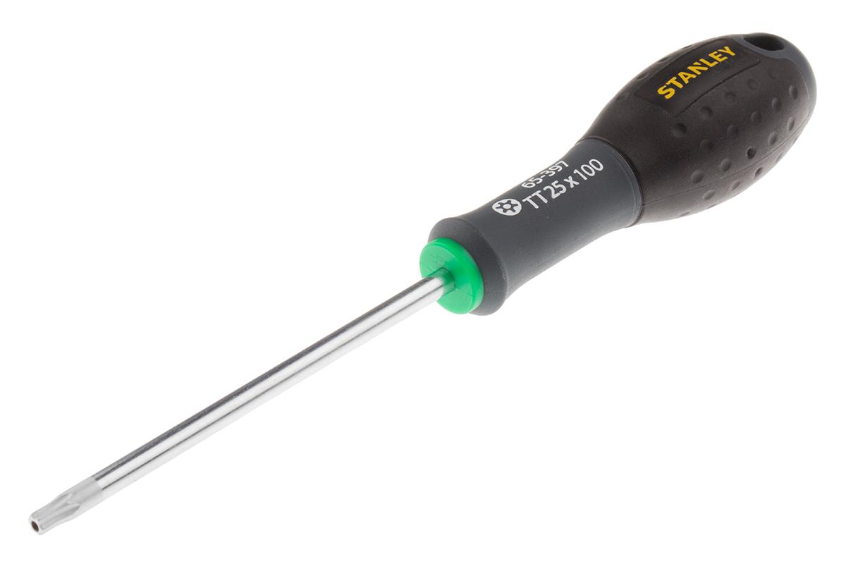 Produktfoto 1 von Stanley T25 TORX® BO Standard-Schraubendreher, CrV-Stahl / Klinge 100 mm