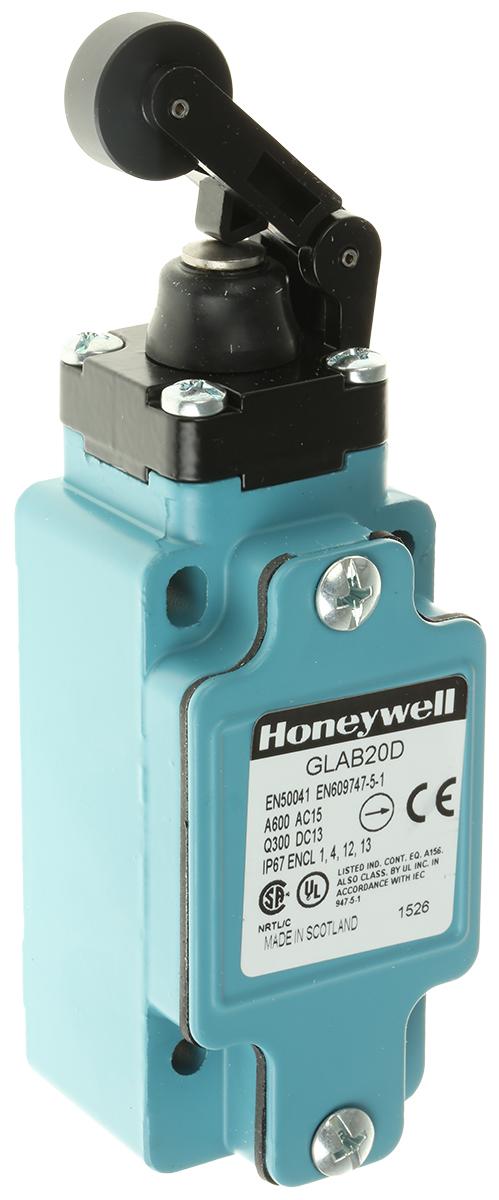 Produktfoto 1 von Honeywell GLA Endschalter, Stößel, 2-poliger Wechsler, 2 Schließer/2 Öffner, IP 67, Zinkdruckguss, 10A Anschluss PG13.5