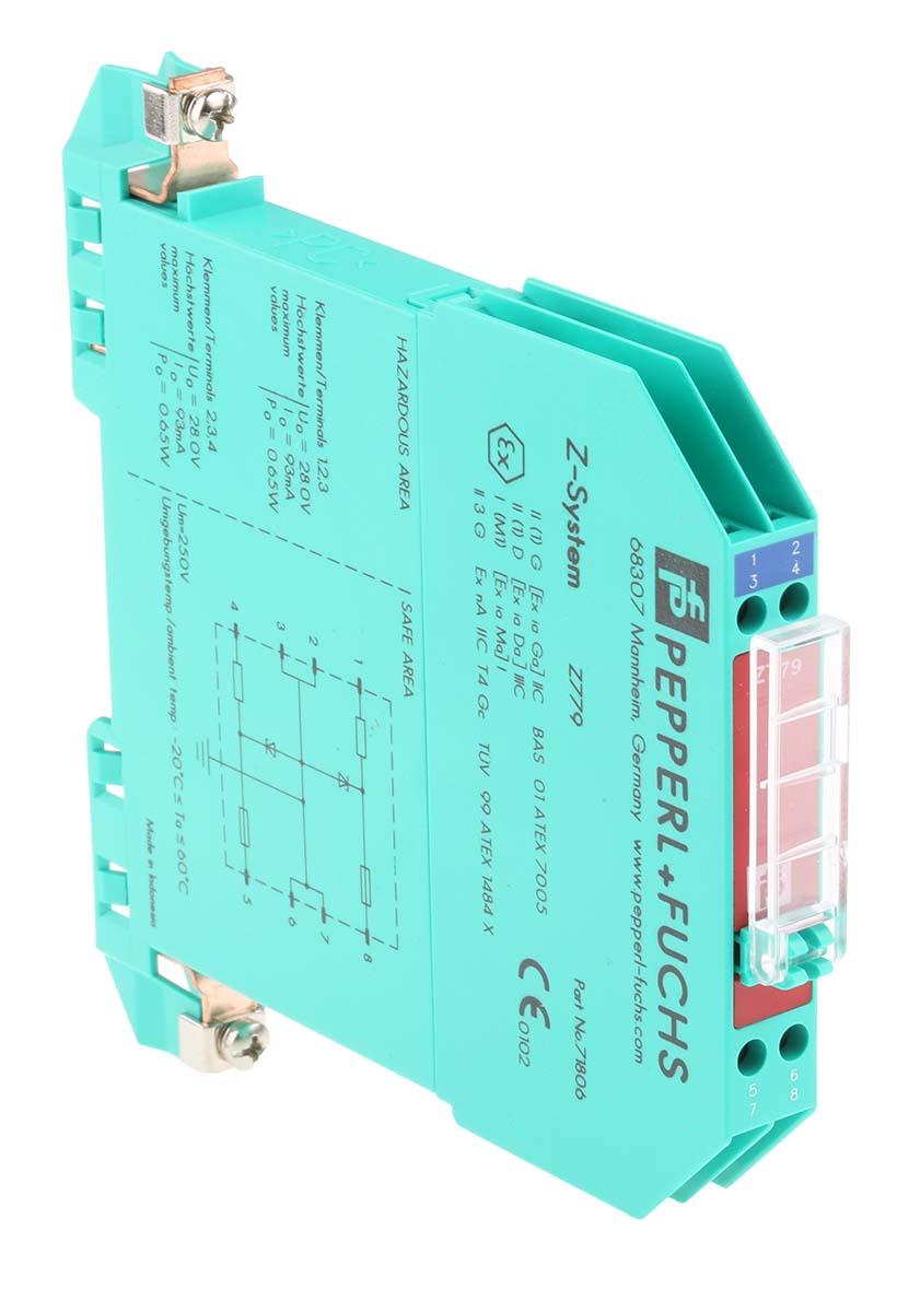 Pepperl + Fuchs Zenerbarriere 2-kanalig 27V dc ATEX 93mA max. 250V Zenerbarriere