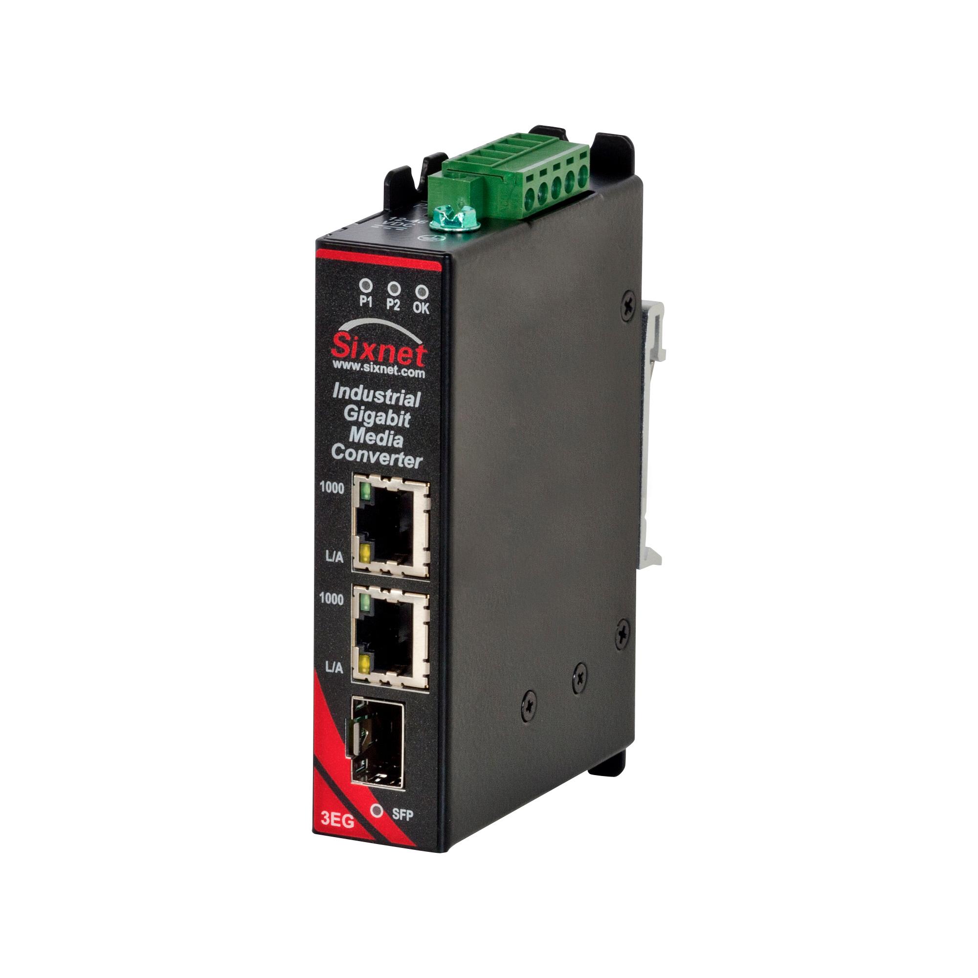 Red Lion Medienkonverter 10/100 Mbps, 1000 Mbps, Halbduplex/Vollduplex 80km, Anschluss: RJ45