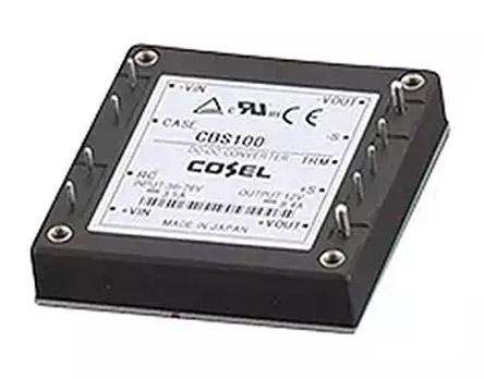 Produktfoto 1 von Cosel DC/DC-Wandler 100W 18→ 36 V dc IN, 5V dc OUT / 20A 1 kV ac, 1.5kV dc isoliert