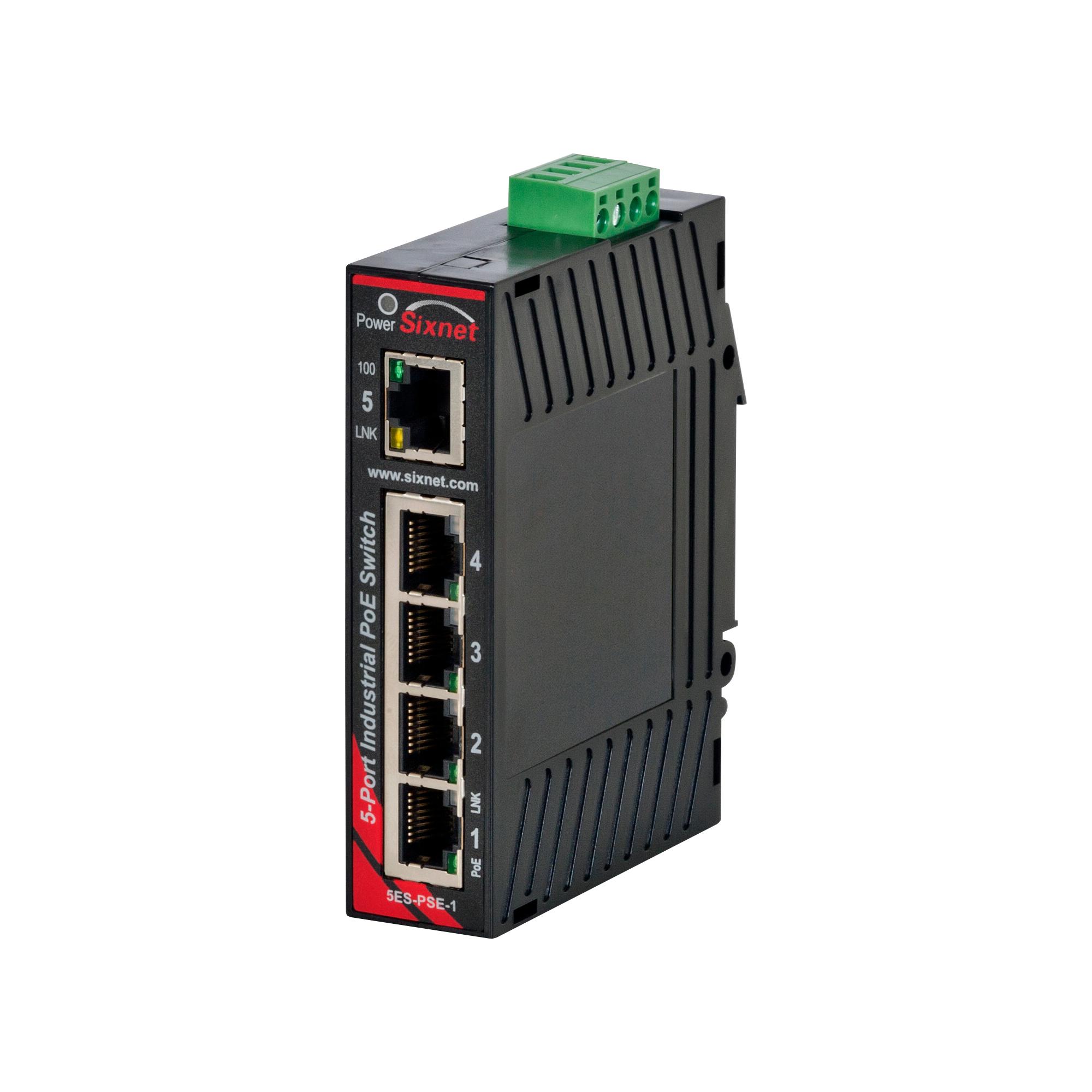 Produktfoto 1 von Red Lion Ethernet-Switch, 5 x RJ45 für DIN-Schienen, 10 → 30V dc