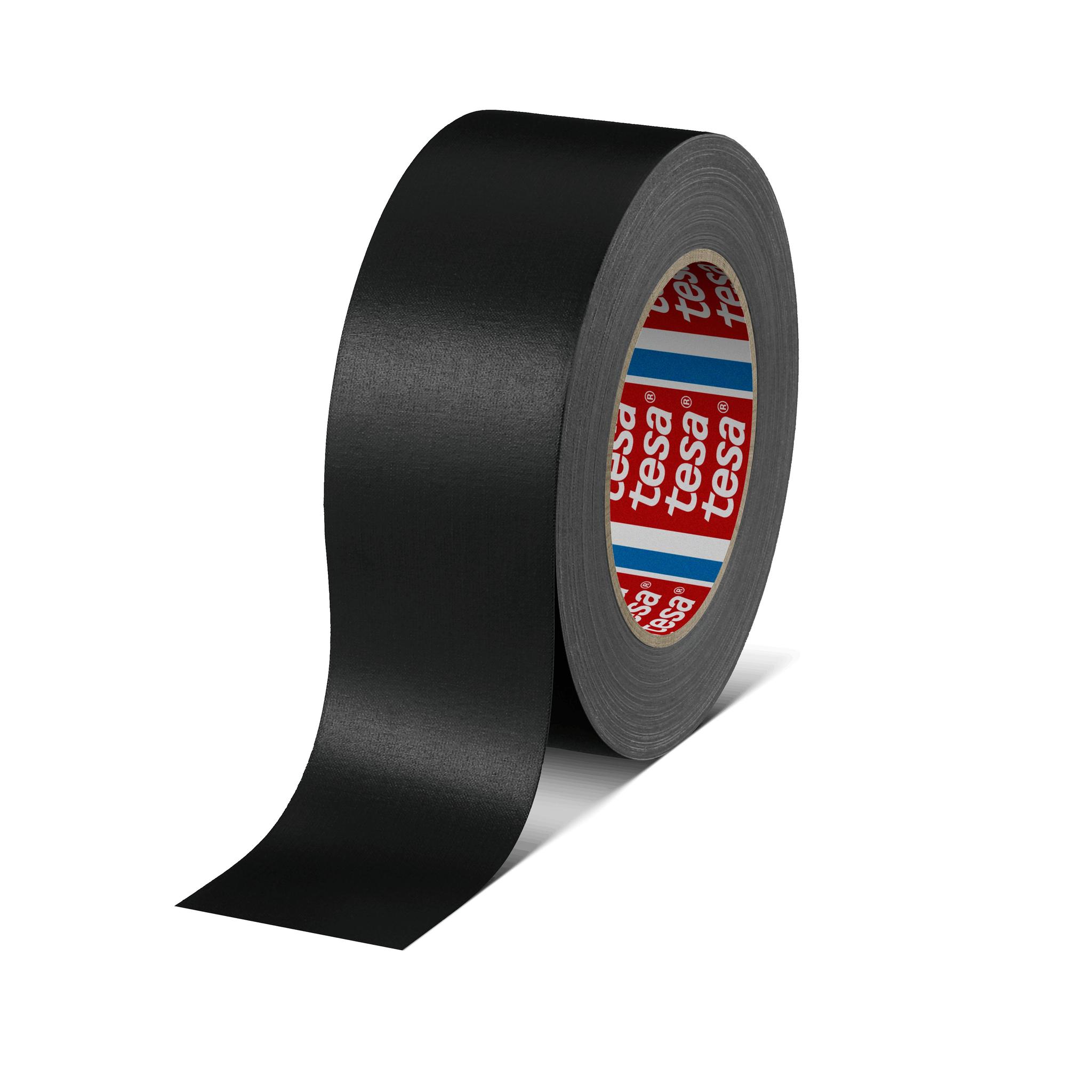 Produktfoto 1 von Tesa 4651 Gewebeband, Acrylbeschichtetes Tuch Schwarz, 0.31mm x 50mm x 25m