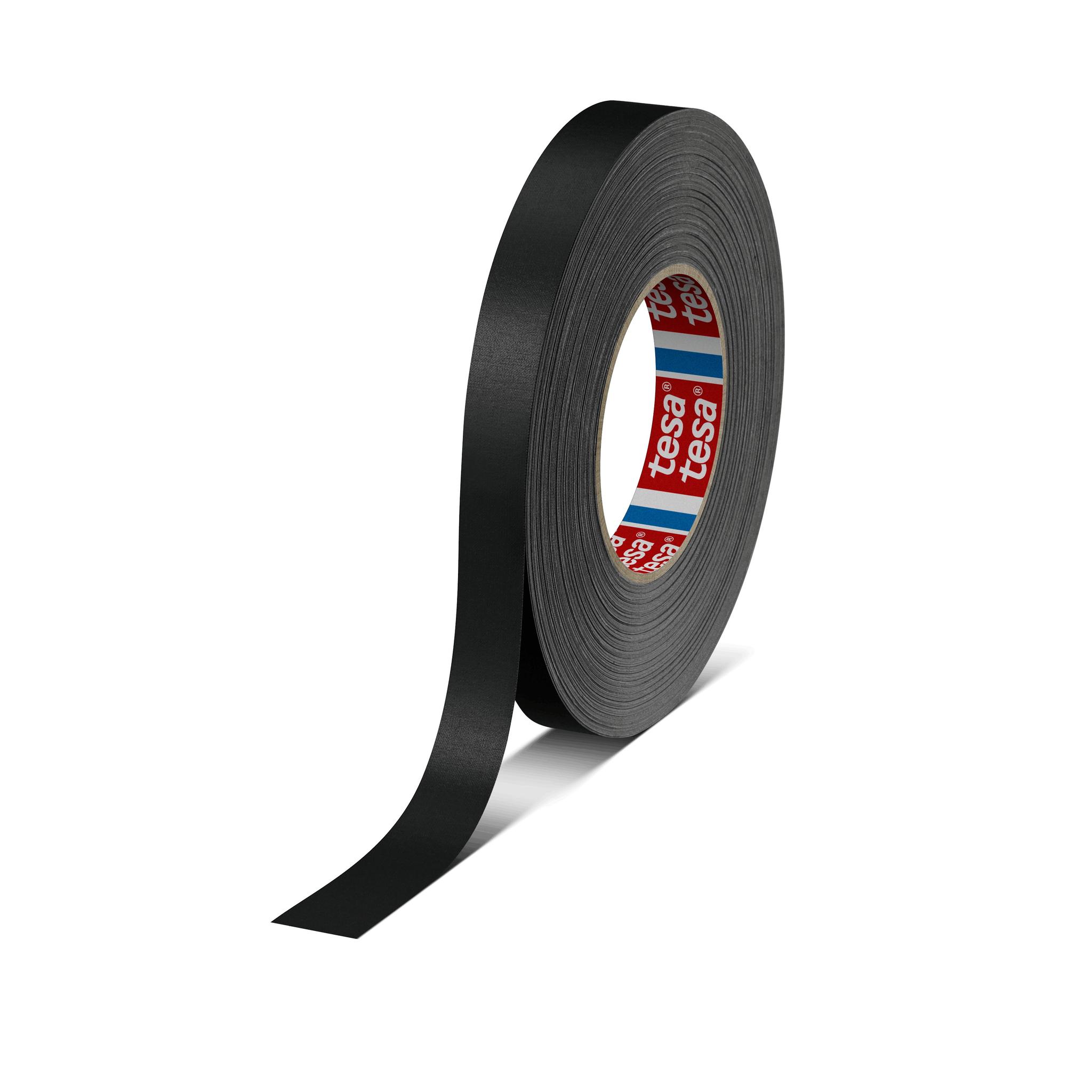 Produktfoto 1 von Tesa 4651 Gewebeband, Acrylbeschichtetes Tuch Schwarz, 0.31mm x 19mm x 50m