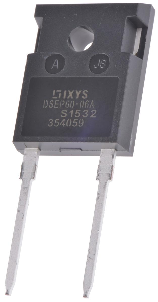 Produktfoto 1 von IXYS Schaltdiode Einfach 1 Element/Chip THT TO-247AD 3-Pin Siliziumverbindung 2.04V