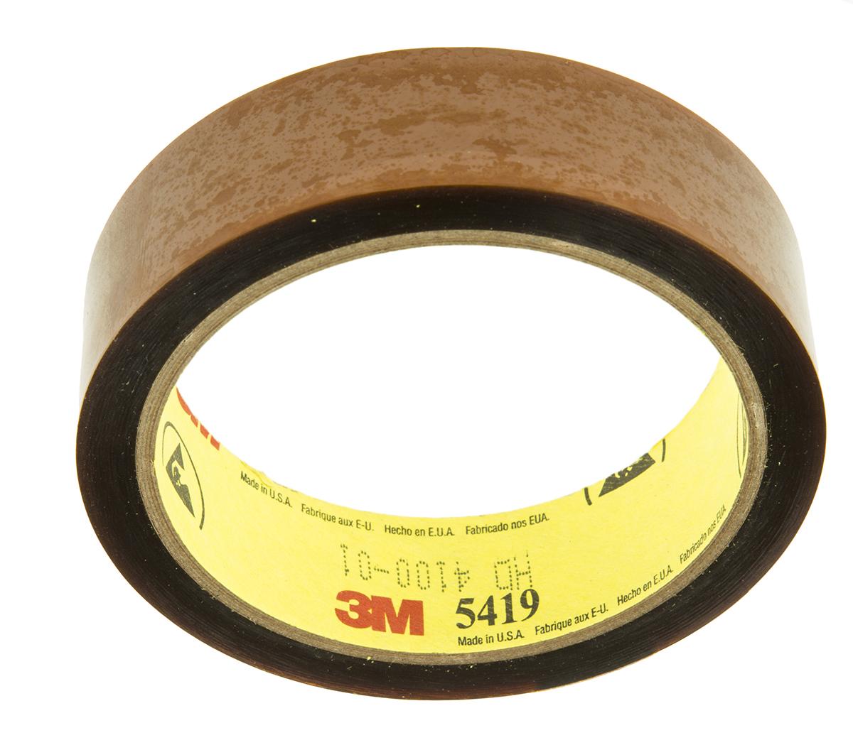 Produktfoto 1 von 3M Scotch 5419 Isolierband, Polyimid-Folie Gelb, 0.07mm x 25mm x 33m, -73°C bis +260°C