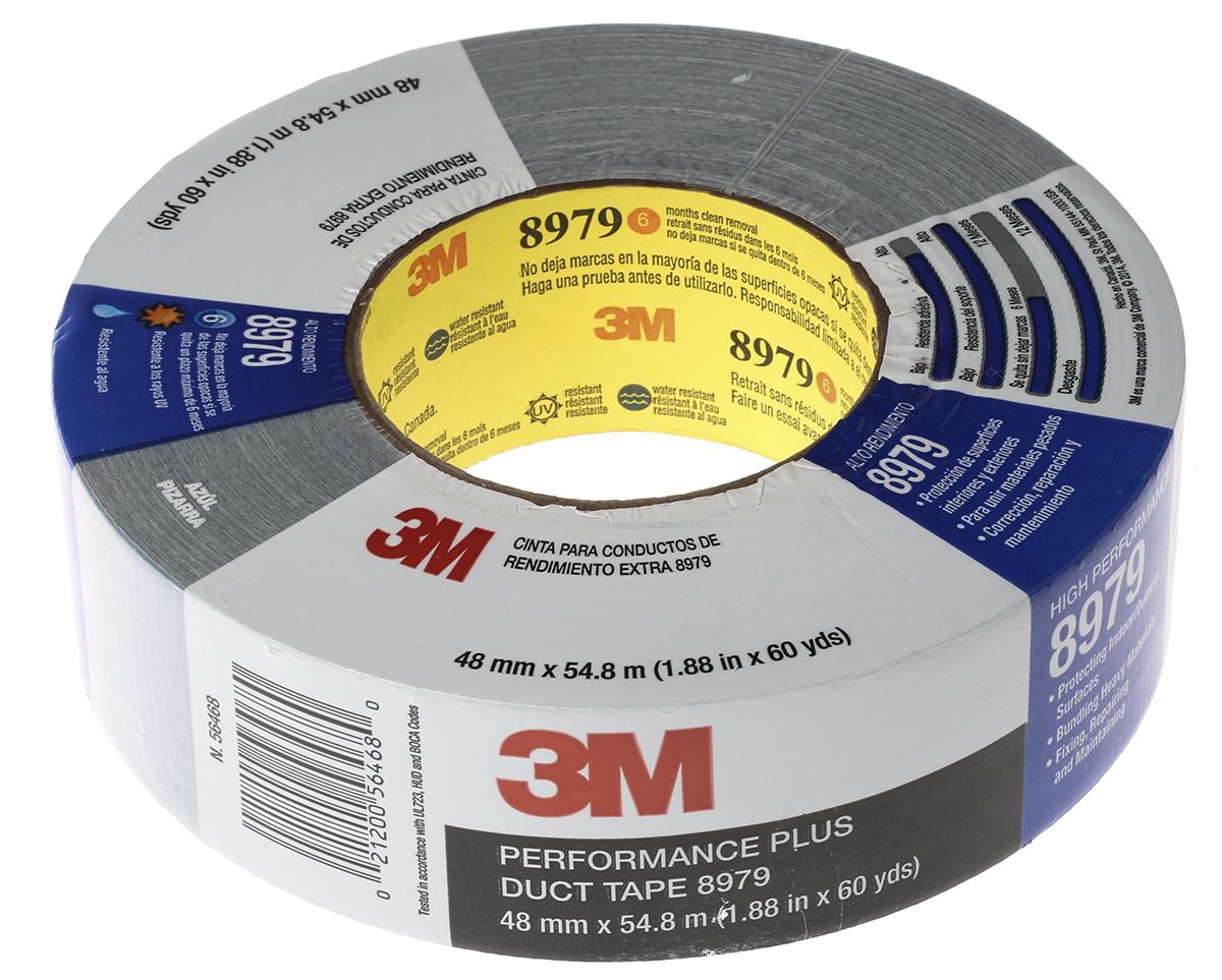 3M 8979 Panzerband, PE-Klebeband Blau, 0.33mm x 48mm x 55m