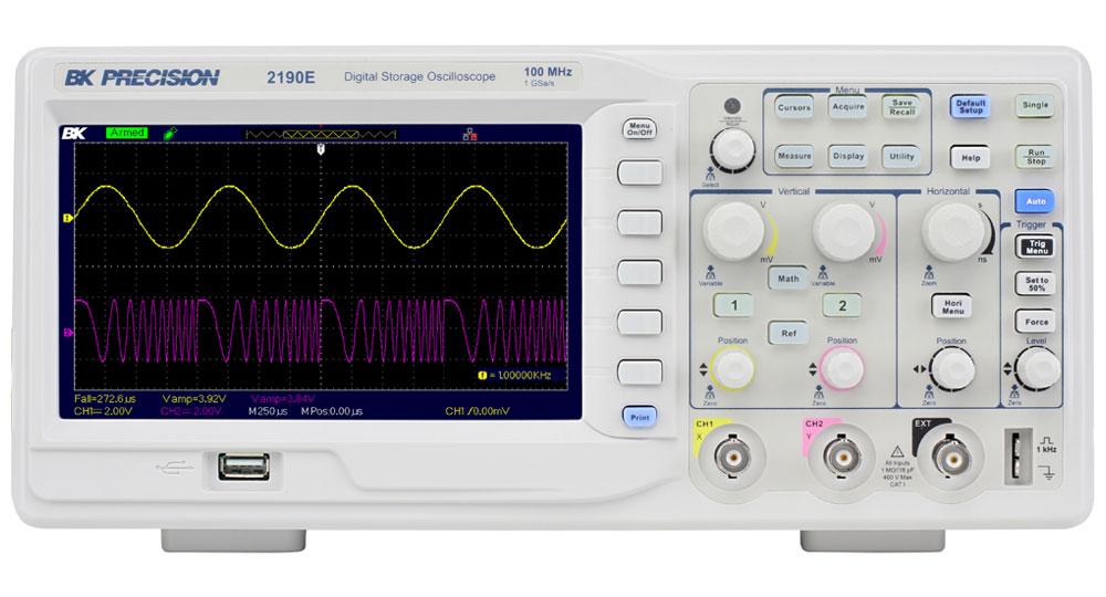 Produktfoto 1 von BK Precision BK2190E Speicher Tisch Oszilloskop 2-Kanal Analog 100MHz