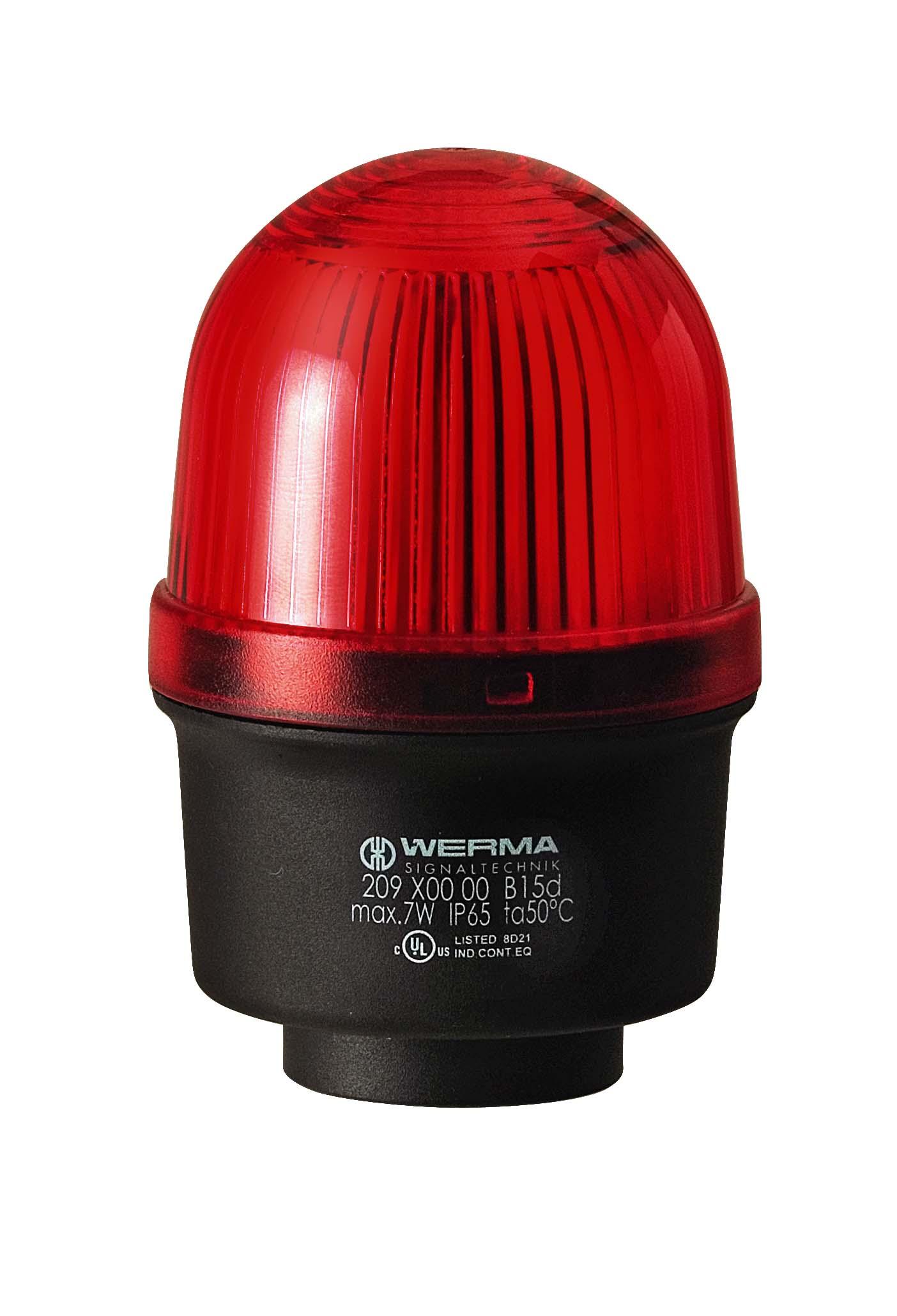 Werma 209, Blinken, Dauer Signalleuchte Rot, 12 → 230 V