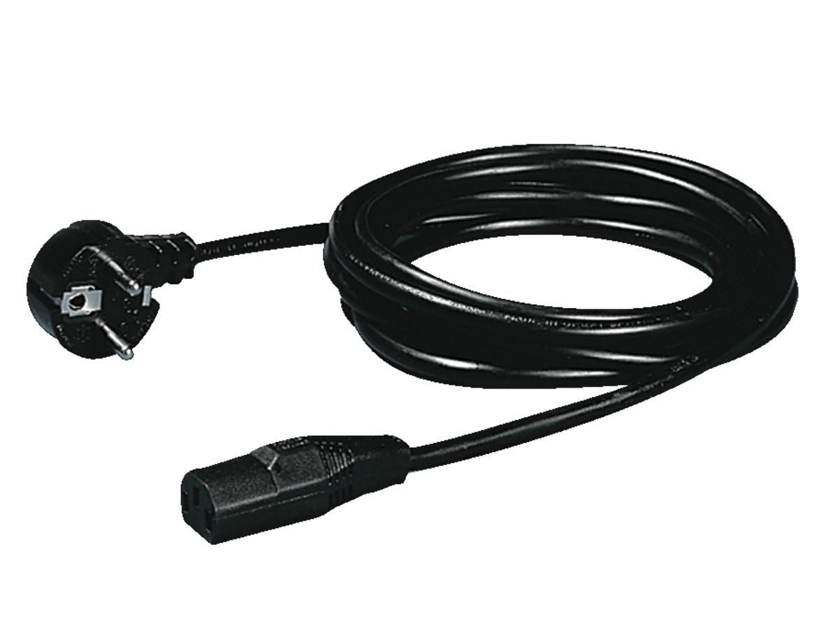 Produktfoto 1 von Rittal Netzkabel, A IEC C13, B CEE 7/7, 1.8m Schwarz, 230 V