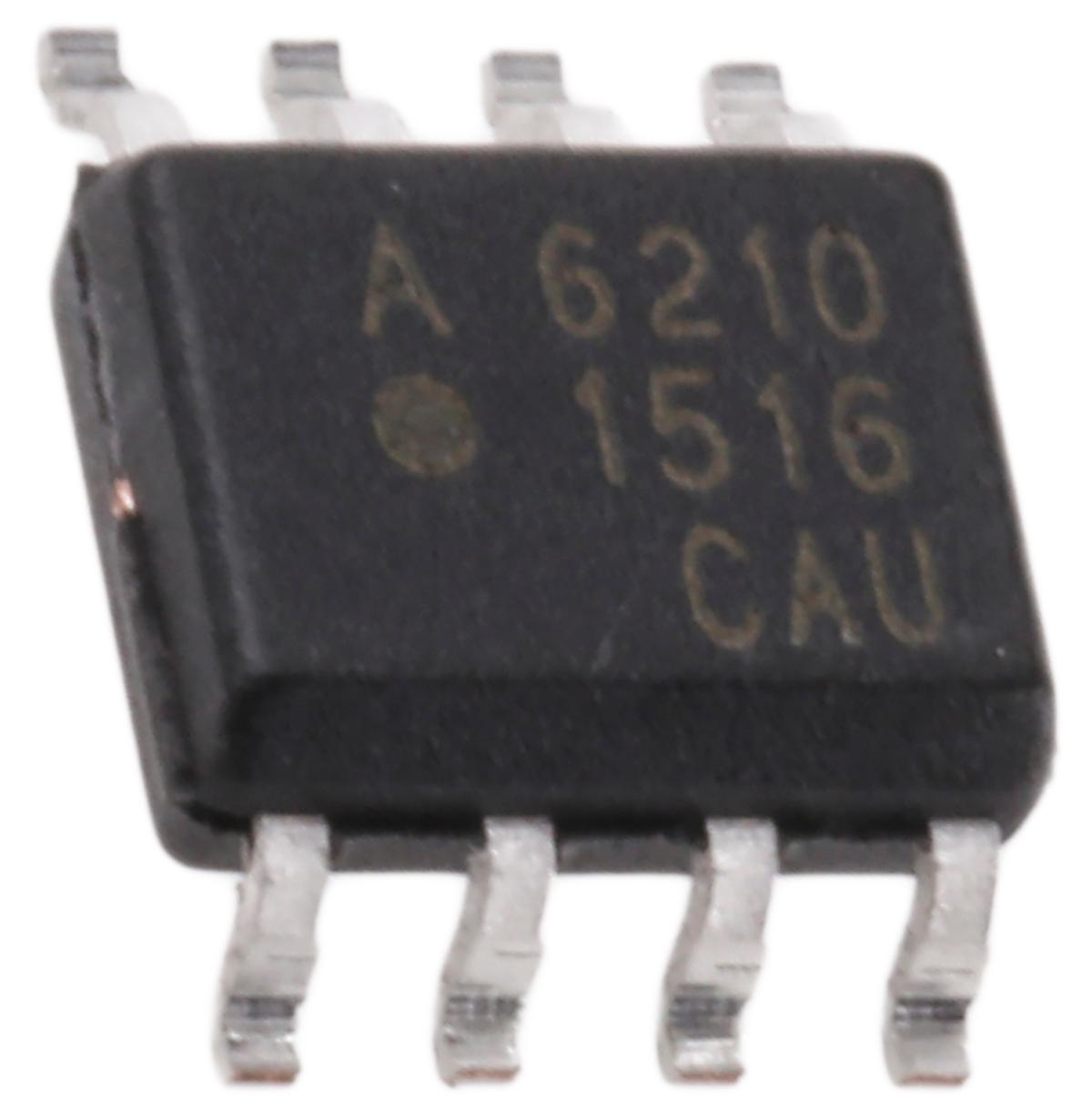 Broadcom SMD Dual Optokoppler DC-In / Logikgatter-Out, 8-Pin SOIC, Isolation 2500 V ac