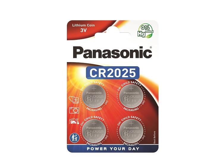 Produktfoto 1 von Panasonic CR2025, LiMnO2 Knopfzelle Ø 20mm, 3V