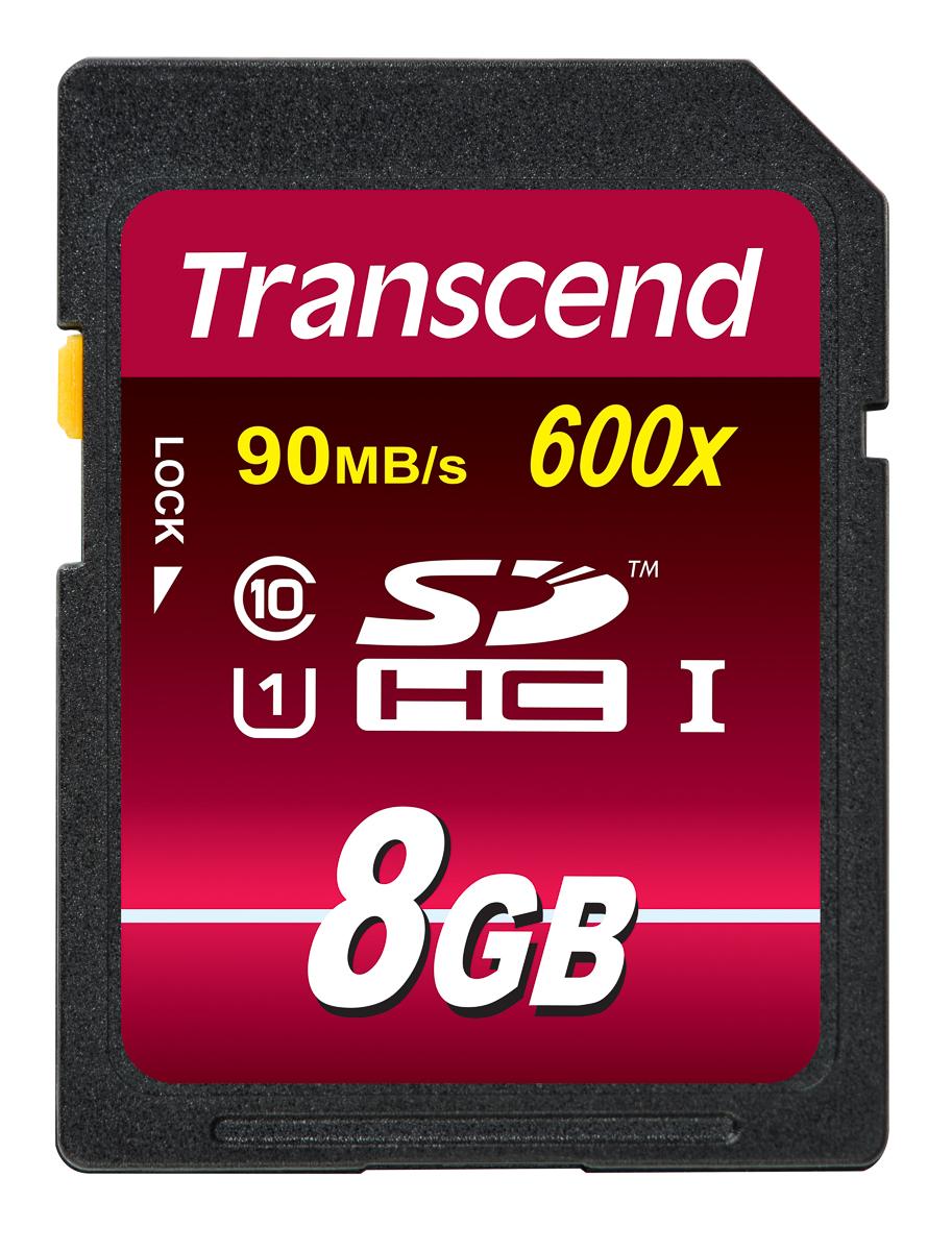 Produktfoto 1 von Transcend Ultimate SDHC SD-Karte 8 GB Class 10, UHS-1 U1, MLC